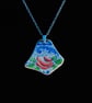 Beach pottery rose pendant - Image 2