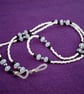 Black and white beaded sunglasses cord - Image 3