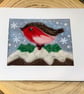 Robin On The Christmas Pudding  - Christmas Card. - Image 6
