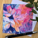 Sunshine Greetings Card, Vibrant and Floral