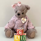 Artist teddy bear, dressed collectable bear, one of a kind by Bearlescent  