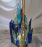 Cityscape Fused Glass Lamp - Image 2