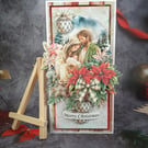 Handmade Christmas Card (70) Holy Family 