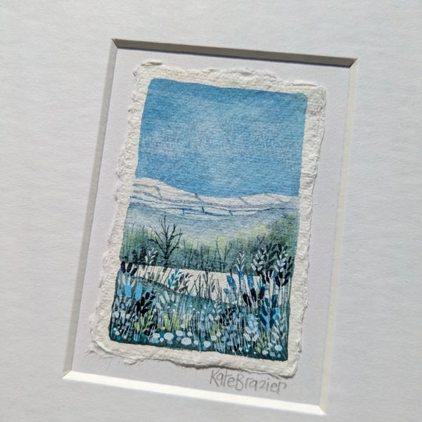 A Winter Wonderland - Original miniature. A5 Mounted