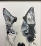 Husky type dog portrait. 5x7" original  - Image 3