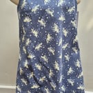 Girls dress blue unicorns age 3-4 years
