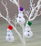 Make your own Felt Christmas Snowman Hanging Tree Decoration - Image 7