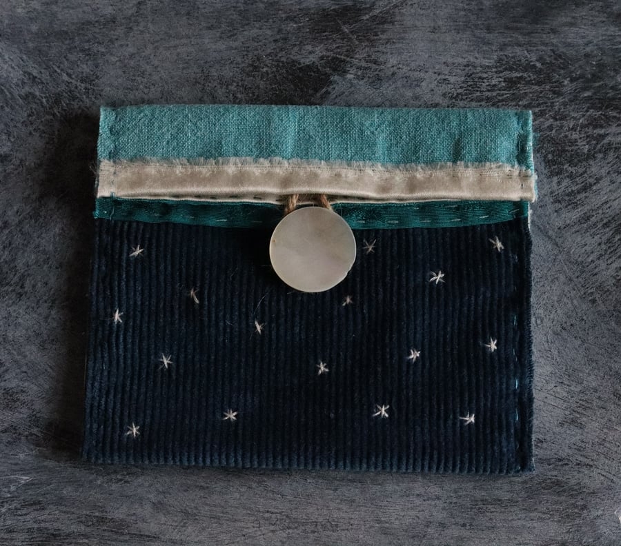 small handmade cloth pouch - medicine pouch