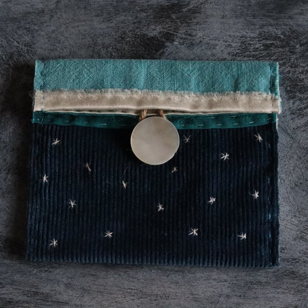 small handmade cloth pouch - medicine pouch