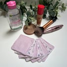 Reusable Bamboo Towelling Face Pads Pack of 7 - Polka Stripes & Florals
