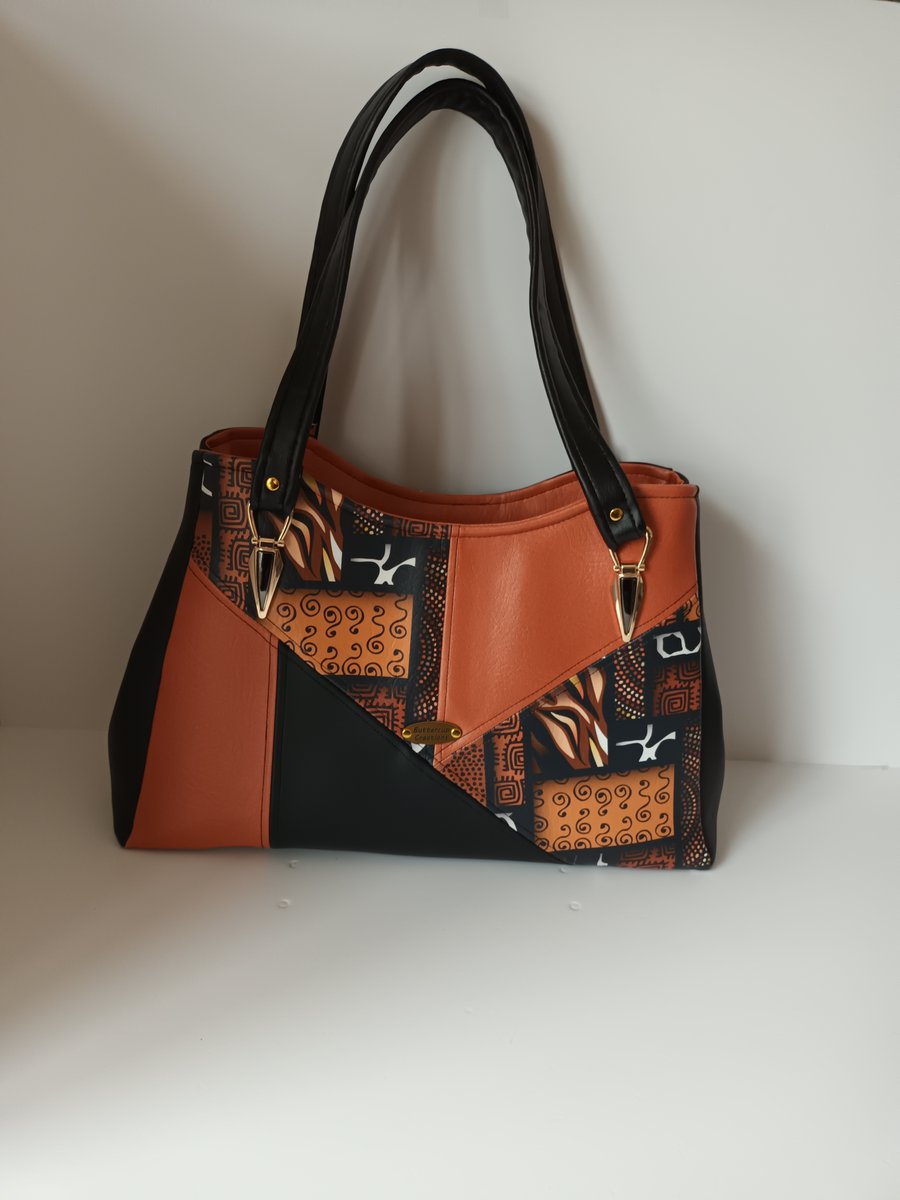 African themed handbag 