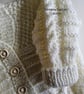 Designer Baby Hand Knitted Cardigan 0-6 months nths size - Image 7