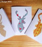 3 Stag Christmas Cards - Image 1