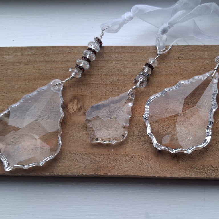 Handmade vintage glass decorations