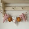 Dried orange and heart garland