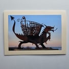 Welsh Dragon Beacon Landmark Photographic Card Size 7" x 5" Blank Card