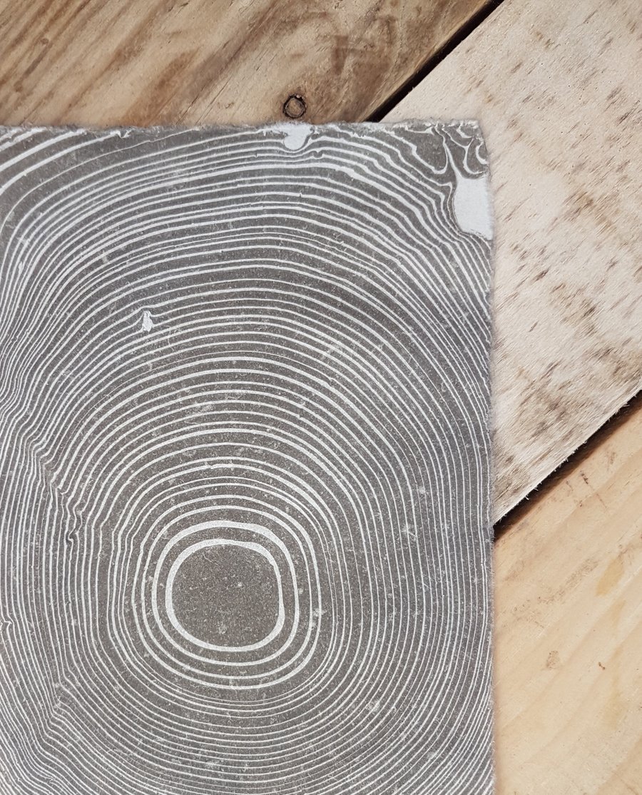 Suminagashi Marbling on Washi paper