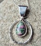 Sterling silver and ruby zoisite necklace  - Image 2