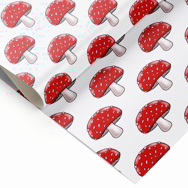 Toadstool wrapping paper