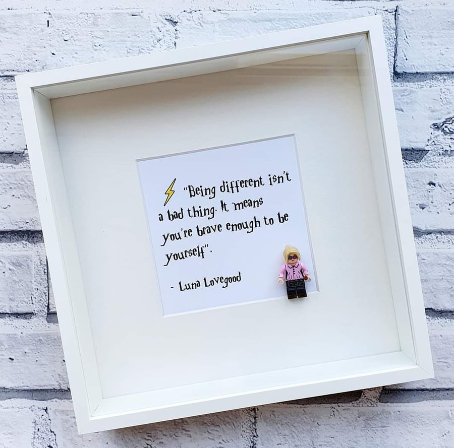 Harry Potter Personalised Minifigure Frame with Quote