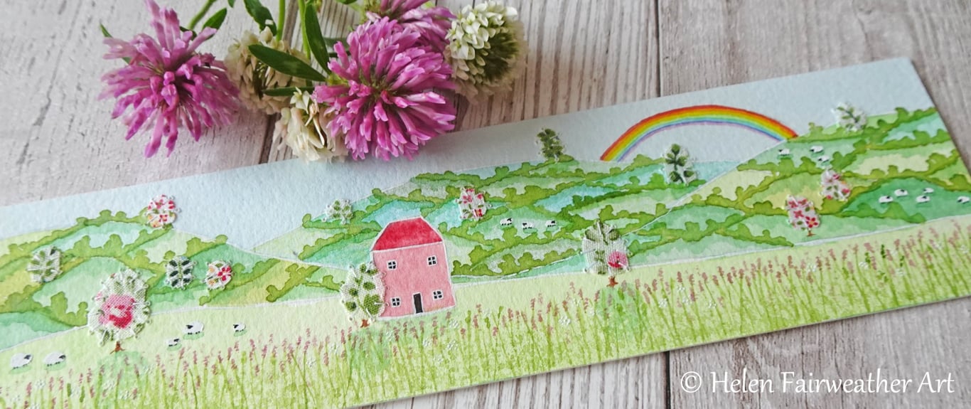 Bookmark - original watercolour painting to help mark your page