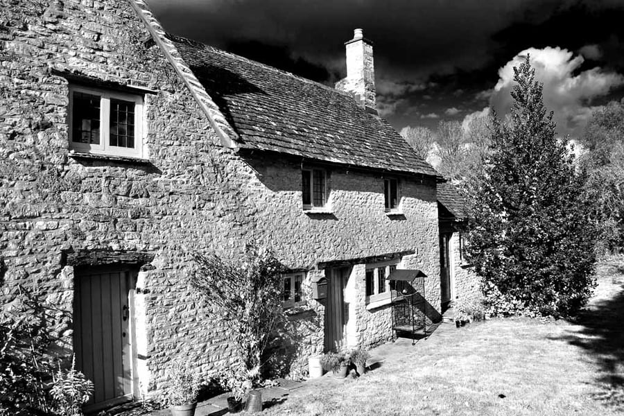 Burford Cottage Cotswolds West Oxfordshire Photograph Print
