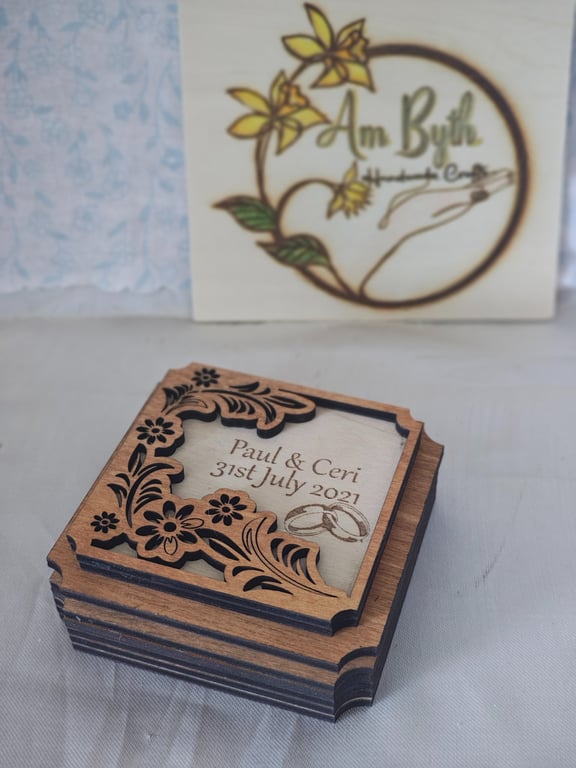 Bespoke wedding ring box