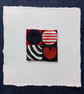 No 10 Miniature Textile Art Quilt - Image 1
