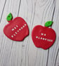 Teacher Gift Personalised Apple, customised, name - Image 1
