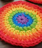Rainbow crochet coasters - Image 2