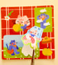 Cat picnic sticker sheet - Image 2