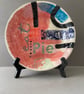 Multicoloured floral Pie & Cake ceramic plates.  - Image 3