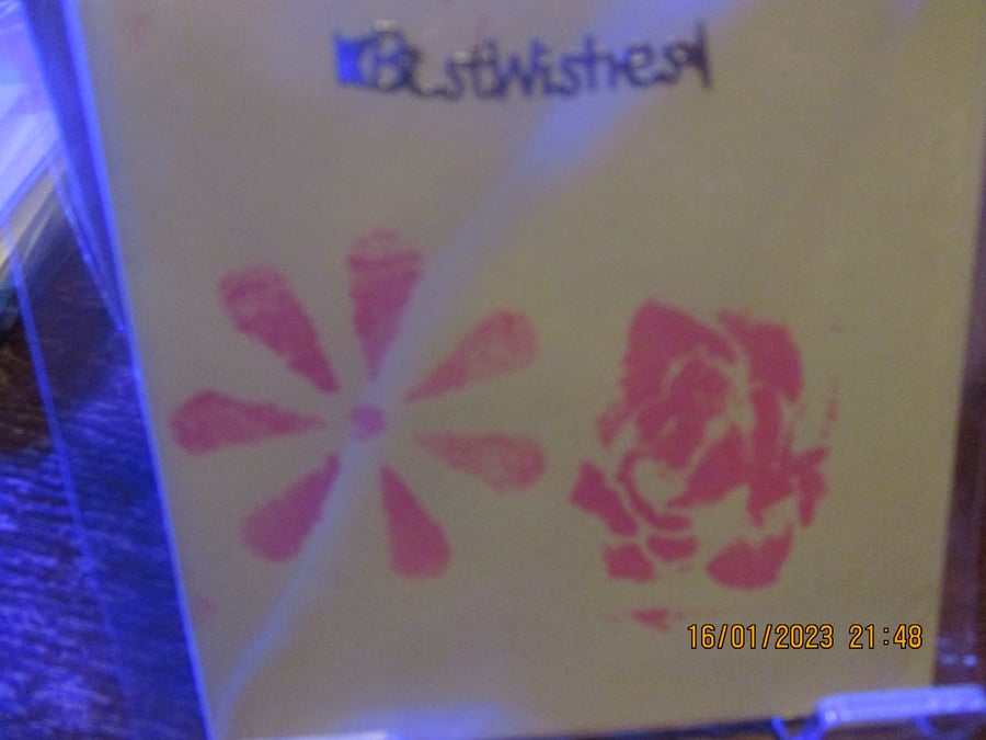 Best Wishes Flowers Small Card