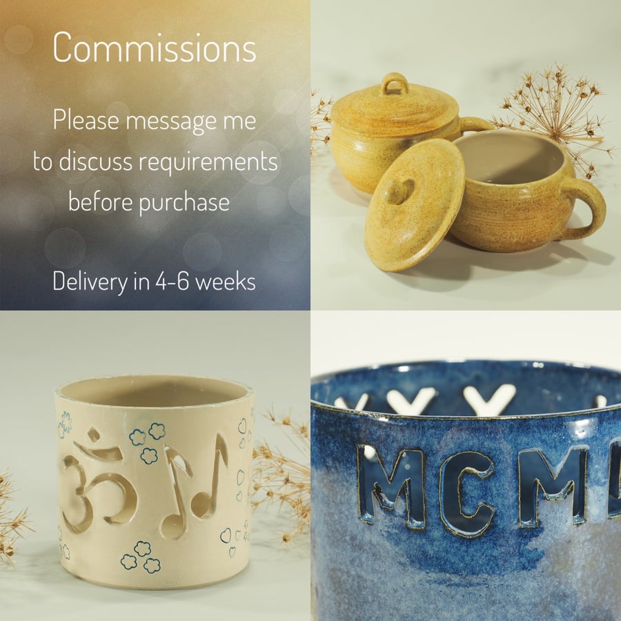 Bespoke Ceramic Commissions (Payment of Deposit)