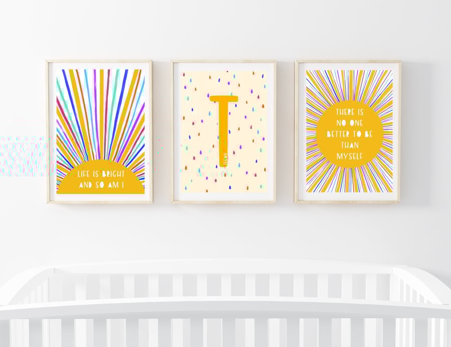 Trio of Kids Prints, Kids Affirmation Prints, Pack of 3 Prints, Nursery Decor