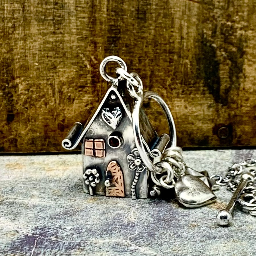 Whimsical Silver Fairy House