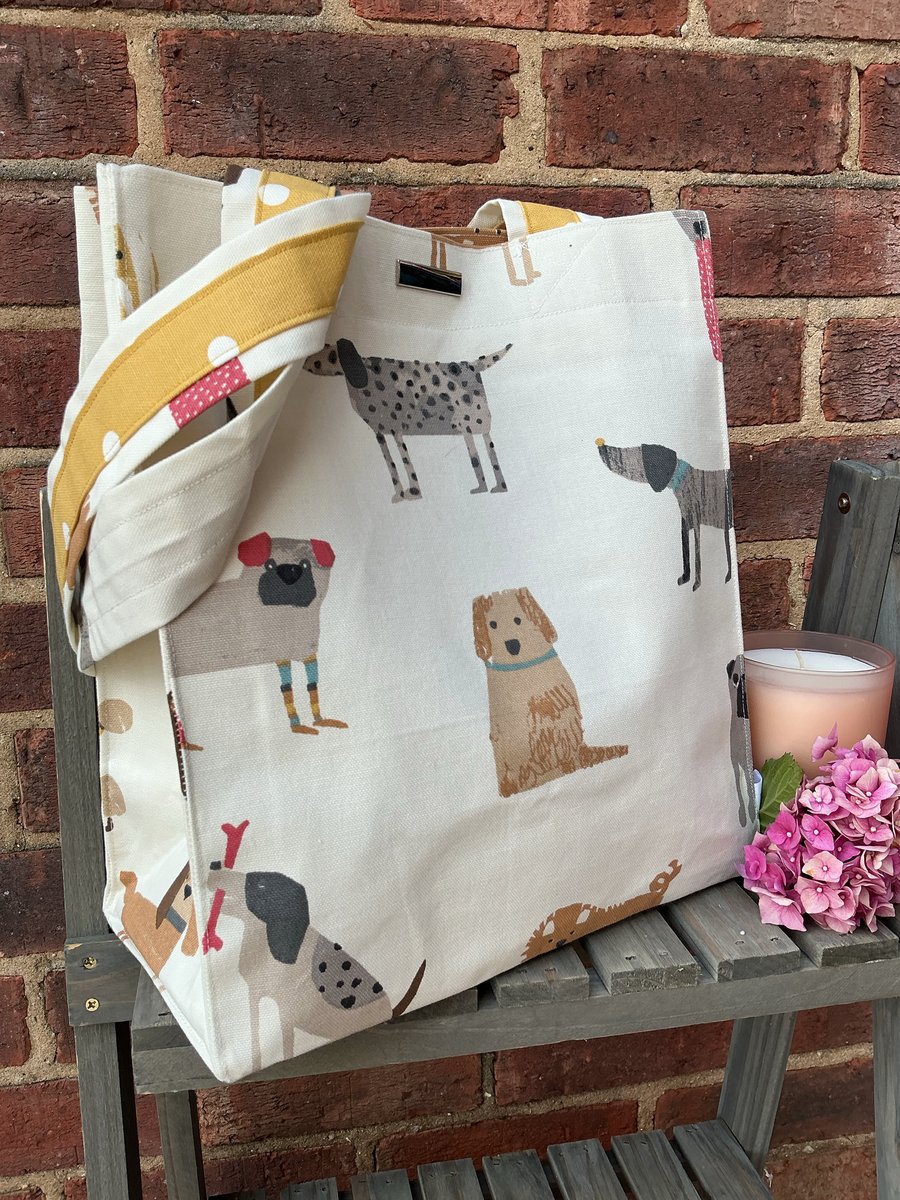 Wooffy Dogs Organiser Tote Bag