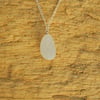 Sea glass droplet pendant