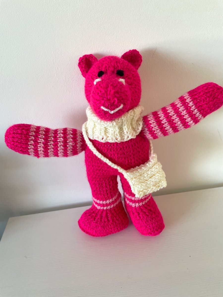 Pink Sparkle Hippo