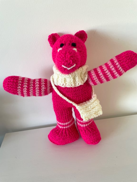 Pink Sparkle Hippo