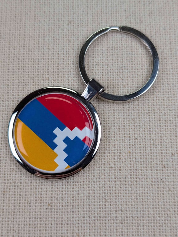 Artsakh Flag Keyring - Artsakh Flag Keychain