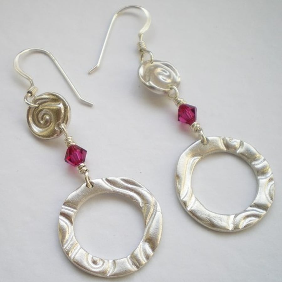 Silver Circles Earrings