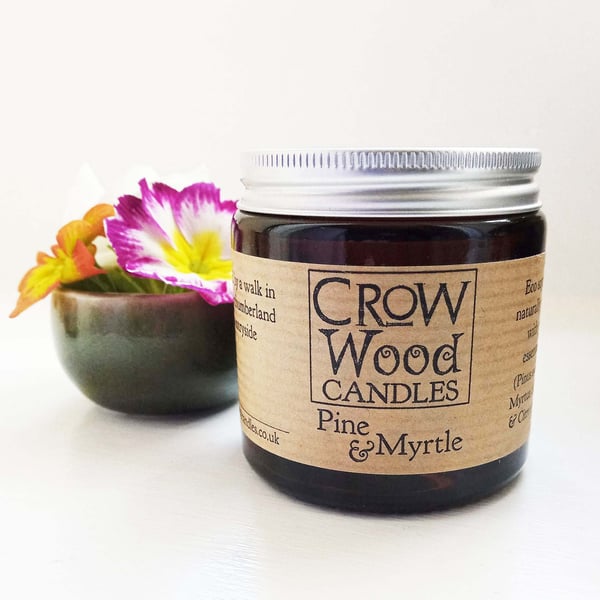 Pine & Myrtle Soya Essential oil Candle 