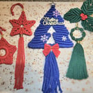 Macrame Christmas decor set-mix