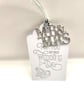 Gold Foiled Wedding Gift Tag, Glitter Mr & Mrs, Handmade Label - Image 4