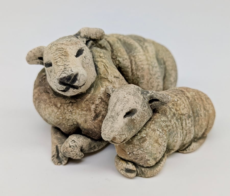 Pair of Mini Sleepy Sheep C
