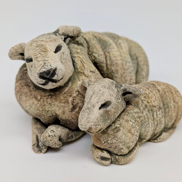 Pair of Mini Sleepy Sheep C