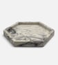 White & Grey Marbled Hexagonal Jewellery Tray, Handmade Trinket & Catchall Dish - Image 8