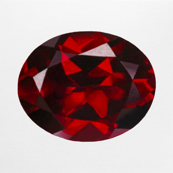 Fine Art Giclée Print Garnet Gemstone January Birthstone Red Jewel