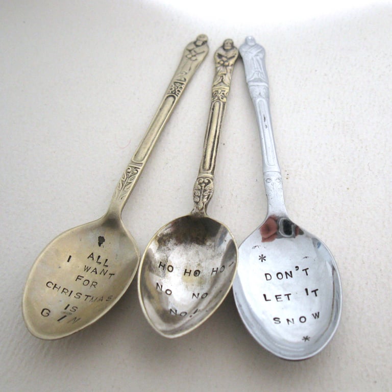 Three More Not Quite So Rude Xmas Apostle Spoons